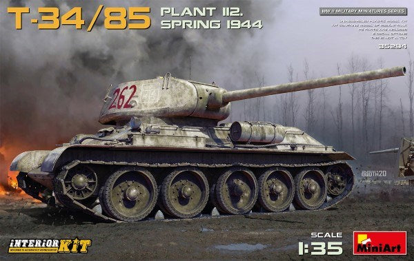 MiniArt 35294 1/35 T34-85 PLANT 112 W/INT KIT (7546283720941)