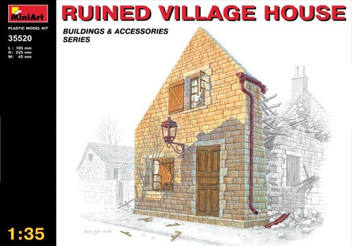 MiniArt 35520 1/35 RUINED VILLAGE HOUSE - Hobby City NZ