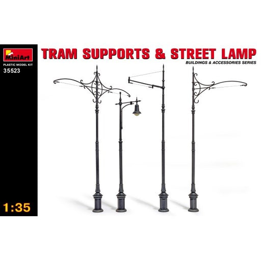 MiniArt 35523 1/35 Tram Supports and Street Lamp (7759540027629)