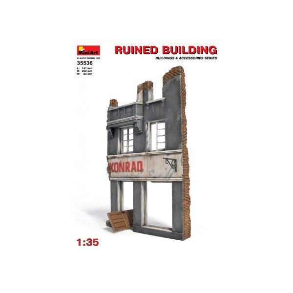 MiniArt 35536 1/35 Ruined Building - Hobby City NZ (8278348005613)