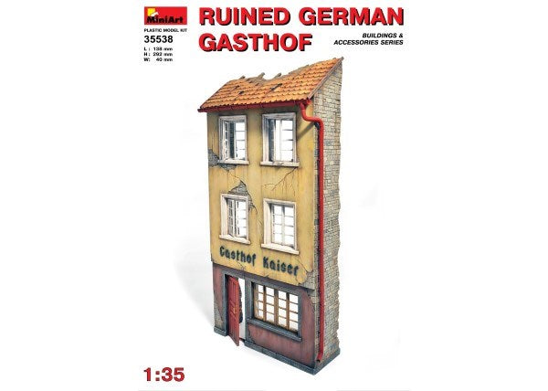 MiniArt 35538 1/35 GERMAN GASTHOF RUIN (8137524707565)