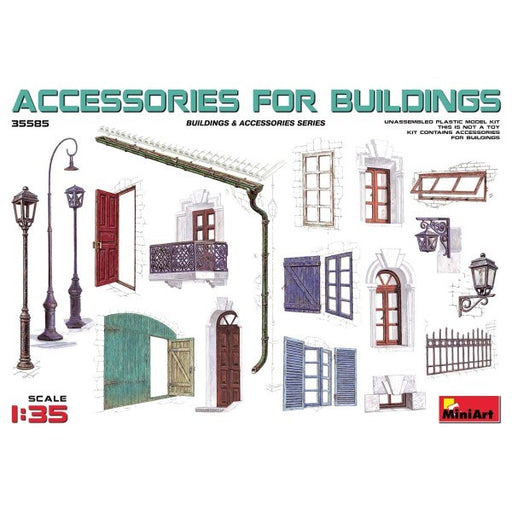 MiniArt 35585 1/35 ACCESSORIES FOR BUILDINGS (8137527951597)