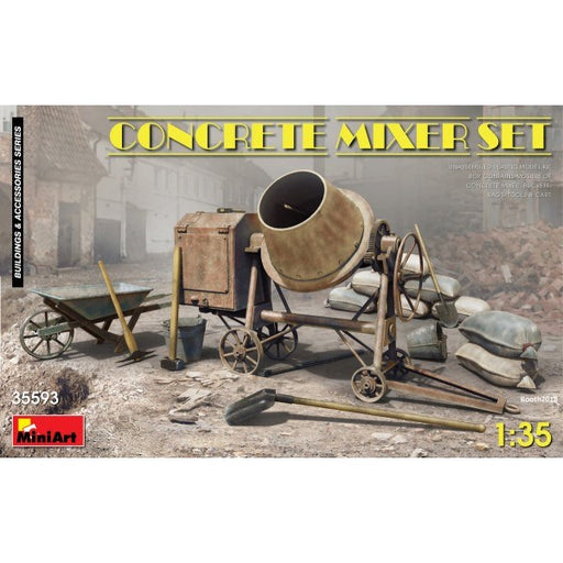 MiniArt 35593 1/35 CONCRETE MIXER SET (7759542321389)