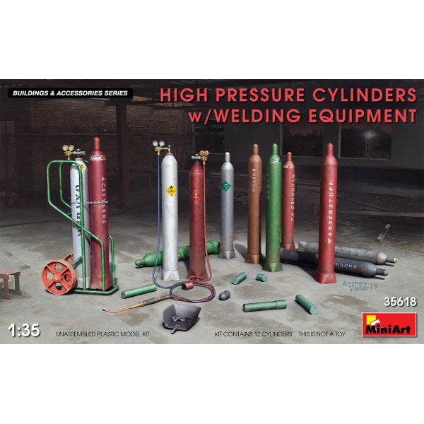 MiniArt 35618 1/35 HIGH PRESSURE CYLINDERS + WELD (7759543402733)