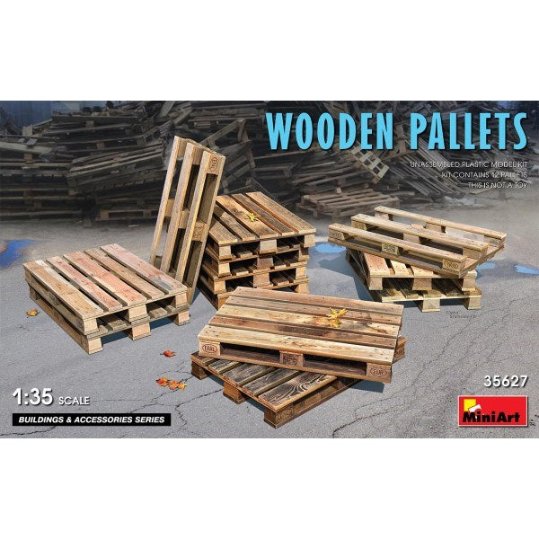 MiniArt 35627 1/35 WOODEN PALLETS - Hobby City NZ