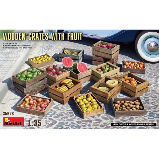 MiniArt 35628 1/35 WOODEN CRATES W/FRUIT (8278348398829)