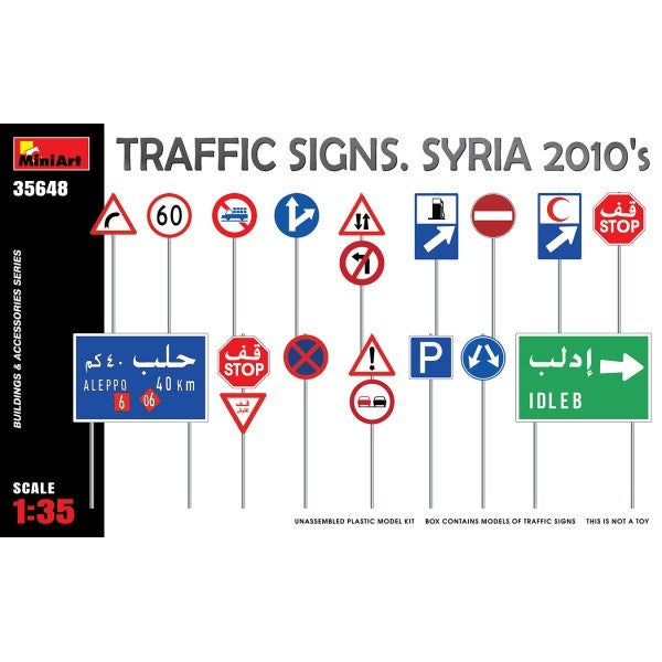 MiniArt 35648 1/35 TRAFFIC SIGNS SYRIA 2010's (7759544320237)