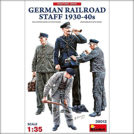 MiniArt 38012 1/35 GERMAN RAILROAD STAFF 30/40's - Hobby City NZ