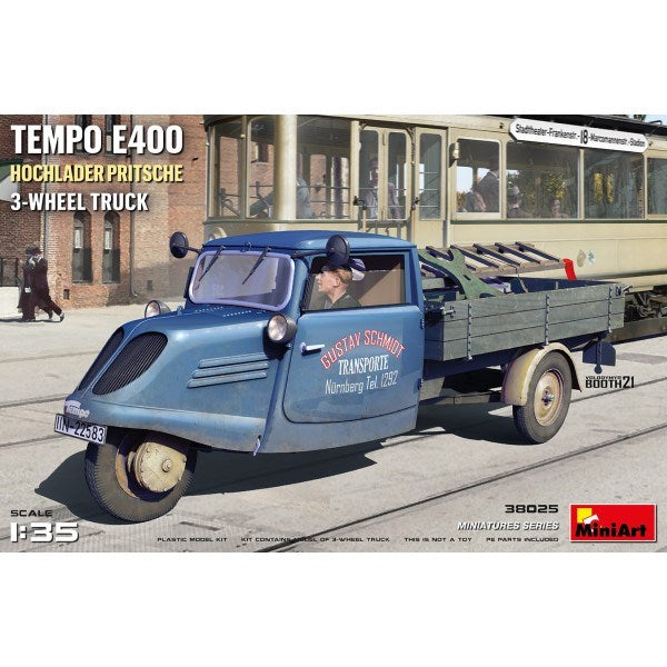 MiniArt 38025 1/35 TEMPO E400 3 WHEEL TRUCK - Hobby City NZ (7759545401581)