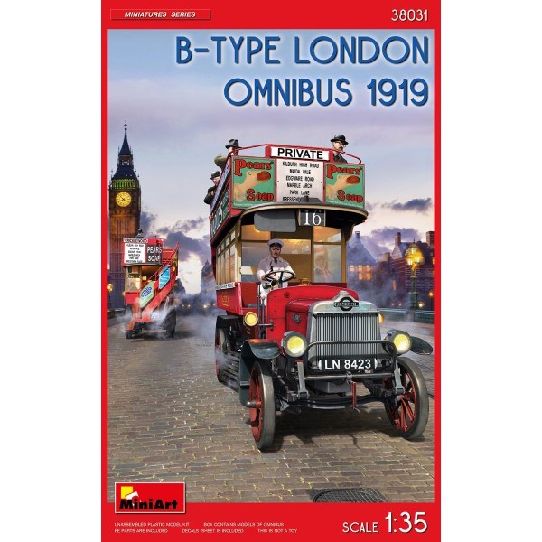 MiniArt 38031 1/35 B-TYPE LONDON OMNIBUS 1919 - Hobby City NZ