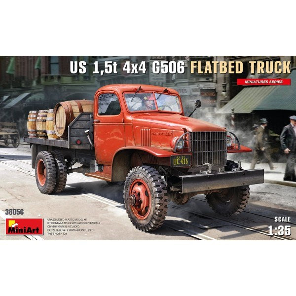 MiniArt 38056 1/35 U.S. 1.5t 4X4 FLATBED TRUCK - Hobby City NZ (7759545925869)