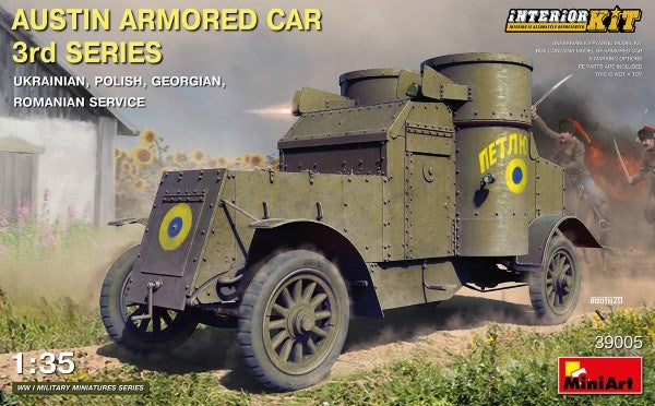 MiniArt 39005 1/35 AUSTIN ARMOURED CAR: UKR;POL;GRG; ROM (8278320775405)