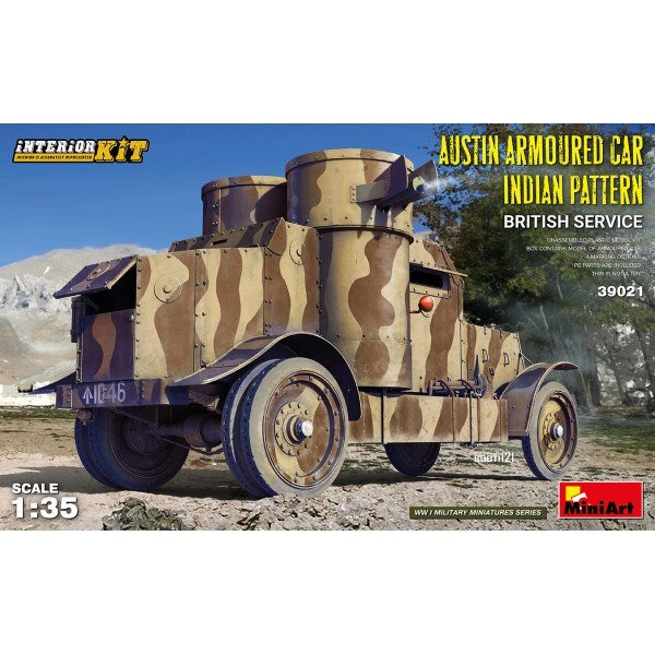 MiniArt 39021 1/35 AUSTIN ARMED CAR INDIAN PATTERN BRIT (7759545991405)