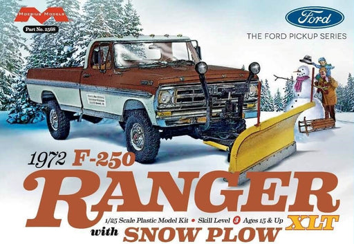 Moebius Models 2568 1/25 '72 Ford F-250 4x4 Snow P - Hobby City NZ (8191638667501)