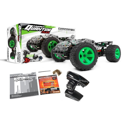 Maverick MV150208 1/10 Quantum XT FLUX 80A 4WD Stadium Truck RTR Silver/Green (7932606152941)