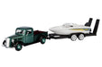 Motormax MX-73233/76012 1/24 1937 Ford Pickup with Speed Boat Trailer (8867973333229)