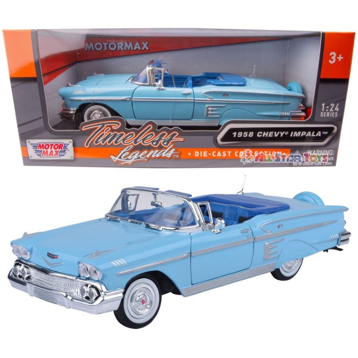 Motormax 73267 1/24 1958 Chevrolet Impala Convertible - Hobby City NZ (8868015898861)