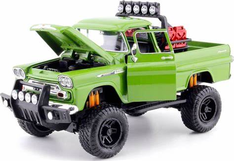 Motormax MX-79135 1/24 1958 Chevy Apache Fleetside pickup- Offroad (8867974283501)