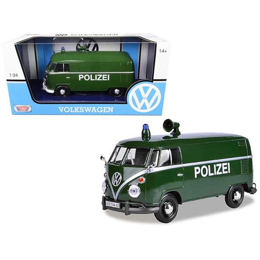 Motormax MX-79574 1/24 Volkswagen Type 2 (T1) Delivery Van- Polizei (8867975004397)