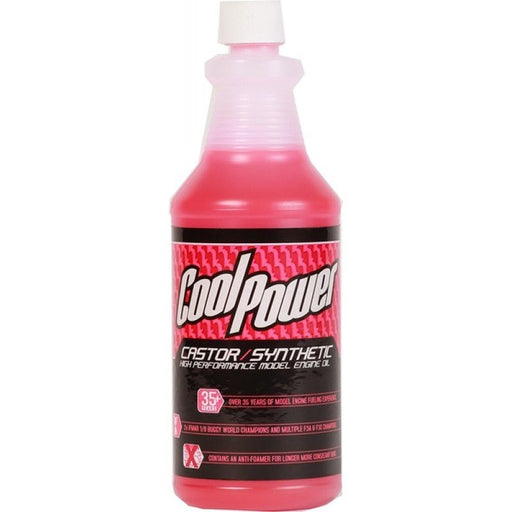 CoolPower O-CAST/SYN-BLEN-Q Castor/Synthetic Pink High Performamce Oil. 1 Quart - Hobby City NZ
