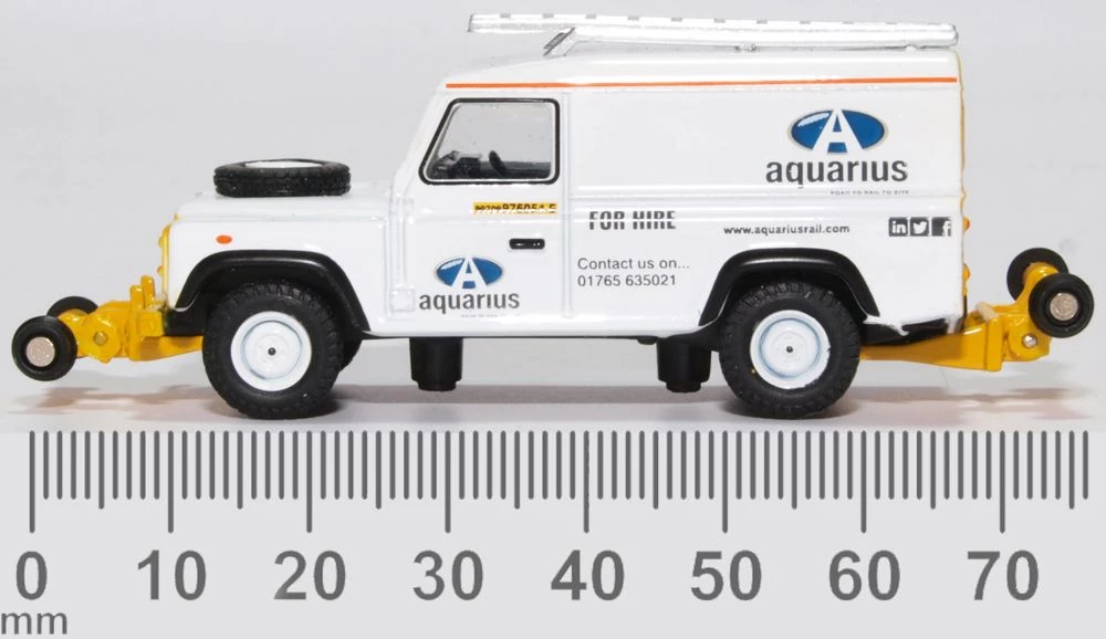 Oxford OX-OR76ROR004 1/76 Land Rover Defender - Aquarius Rail