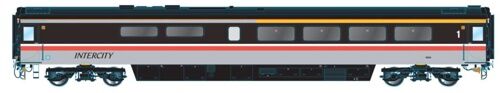 Oxford OX-OR763RM002 1/76 Mk3a Coach RFM- BR Intercity Swallow 10201 (8867980902637)