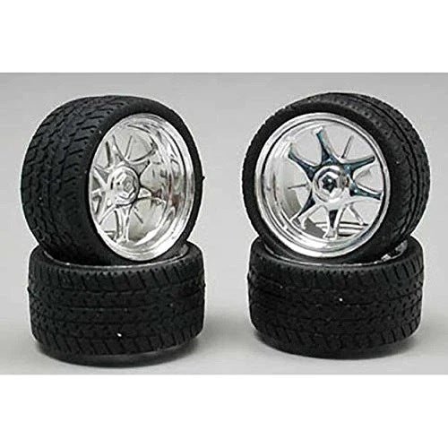 Pegasus Hobbies 1226 1/24 'Daggers' Rims w/Tyres Ch (8191639060717)