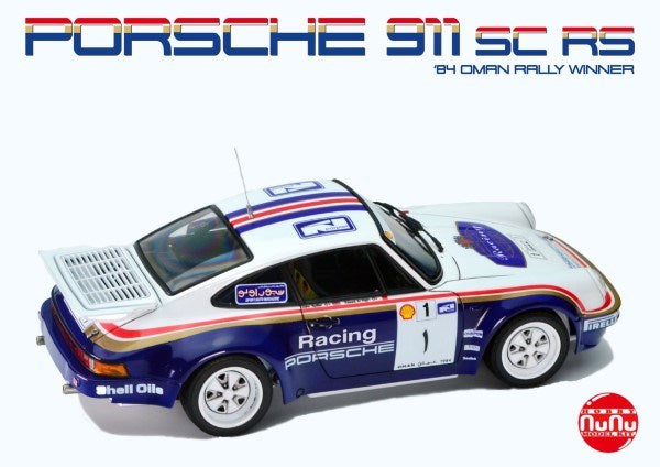 NUNU 1/24 PN24011 Racing Series Porsche 911 SC / RS 1984 Oman Rally Winner Plast (7816522760429)