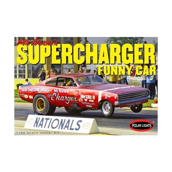 Polar Lights 989 1/25 Mr. Norm's Supercharger Funny Car (1969 Dodge Charger) - Hobby City NZ (7859179749613)