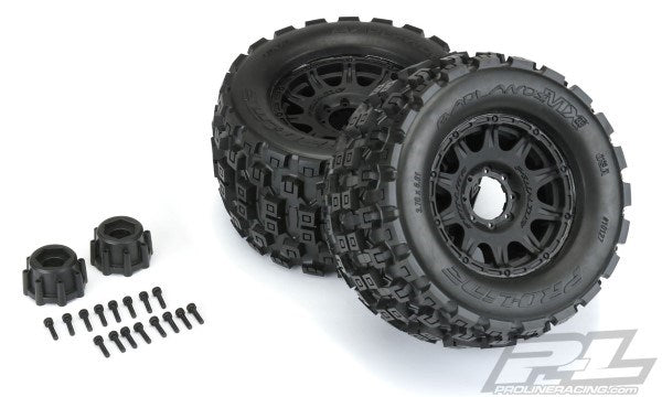 Pro-Line PRO1012710 Badlands MX38 3.8" MTD Raid 8x32 17mm MT F/R (8820324040941)