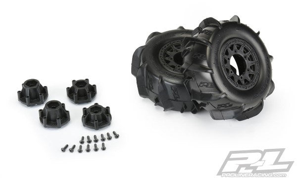 Pro-Line PRO1018510 Dumont Paddle SC 2.2"/3.0" MTD Raid Blk F/R SRP (8820327350509)