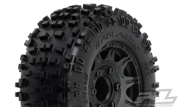 Pro-Line PRO117310 Badlands 2.8" MTD Raid Black 6x30 F/R (8820328104173)