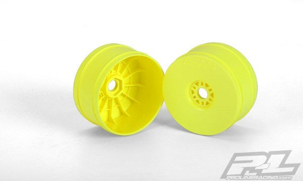 Pro-Line PRO270202 1/8 Velocity V2 Buggy Wheel Fr & R Yellow (4) (8324315840749)