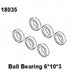 RC Pro 18035 Ball Bearing 6*10*3 RCPRO 1/18 MT (8446601756909)