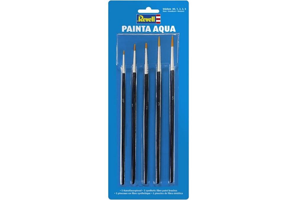 Revell 39624 ACRYLIC PAINT BRUSHES (SIZES 00 12 3 5) (8127327076589)