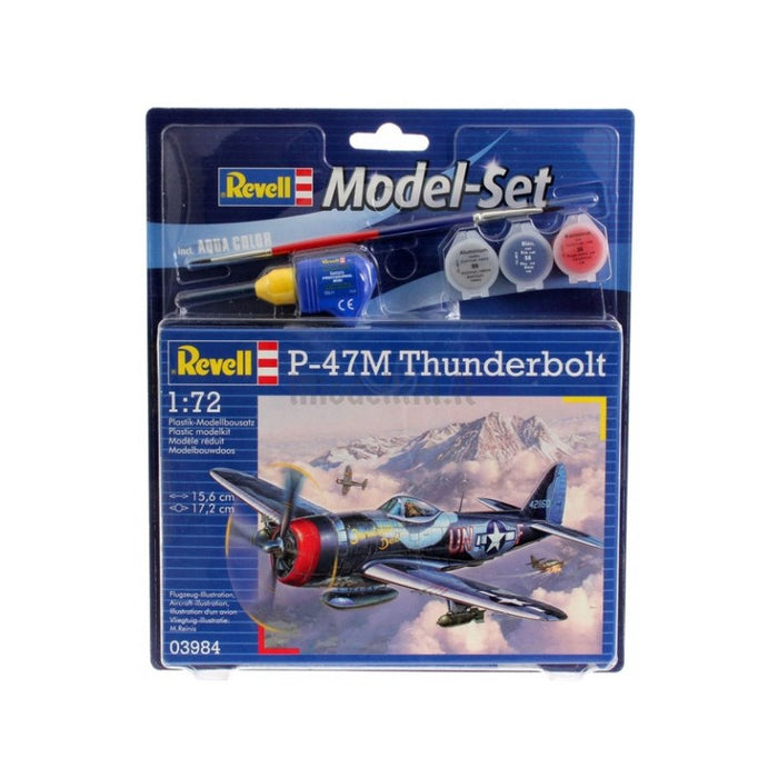 Revell 63984 1/72 P-47M THUNDERBOLT W/PAINT&GLUE - Hobby City NZ (8346764509421)