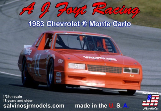 Salvinos JR AJMC1983D  1/24 Chevrolet Monte Carlo J.J Foyt Racing 1983 - Hobby City NZ (6661681479729)