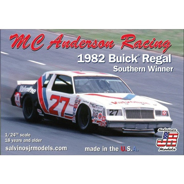 Salvinos JR MCAB1982DA 1/24 1981 Buick Regal - #27 M C Anderson Racing Southern Winner - Hobby City NZ (7859179946221)