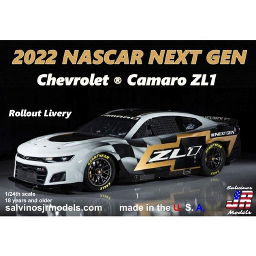 Salvinos JR NGCC2022RO 1/24 2022 Nascar NEXT GEN Chevrolet Camaro ZL1 - Rollout Livery (8324419518701)