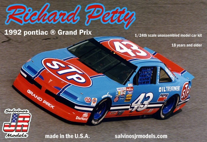 Salvinos JR RPGP1992A 1/24 Richard Petty 1992 Pontiac GP (8324799004909)