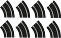 Scalextric C8196 R2 Curves Track Extension Pack - Hobby City NZ