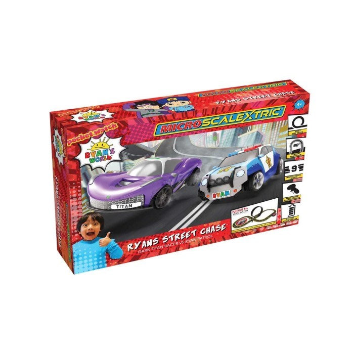 Scalextric G1160 Micro Set: Ryan's Street Chase - Ryan's World (Battery Powered) (8137530114285)