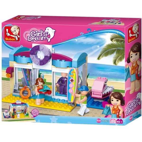 xSluban B0603 Girls Dream Beach Shop - 192 Pc - Hobby City NZ (7546222739693)