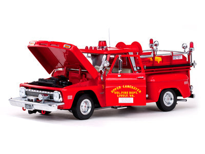 Sunstar SS-1383 1/18 1965 Chevrolet C-20 Fire Truck (8867986735341)