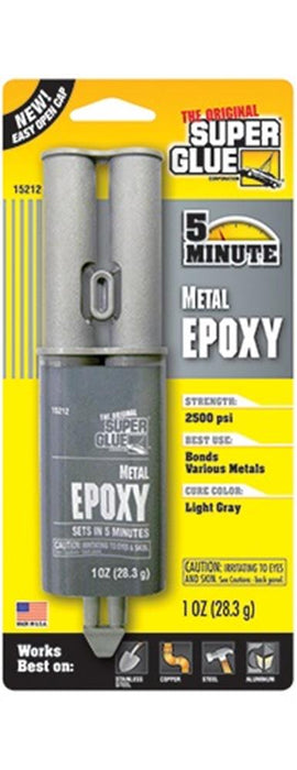 Super Glue 15212 5-Minute Metal Epoxy (1oz/28.3g) - Hobby City NZ