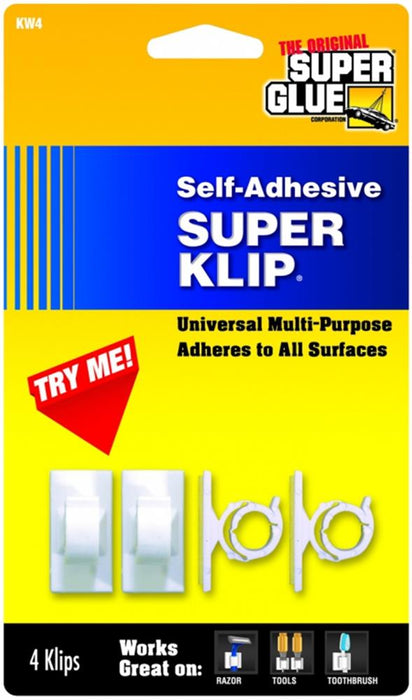 Super Glue KW4 Self-Adhesive Super Klip 4-Pack - Hobby City NZ (8130722758893)