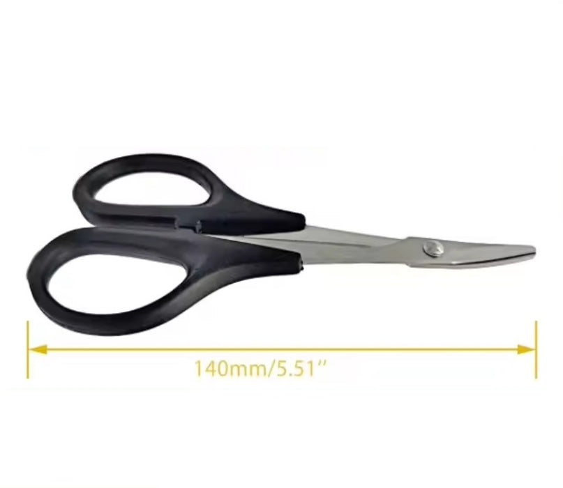 Helios - Hardened Steel RC Car Curved Scissors - Plastic Body Shell Scissors (8633885556973)