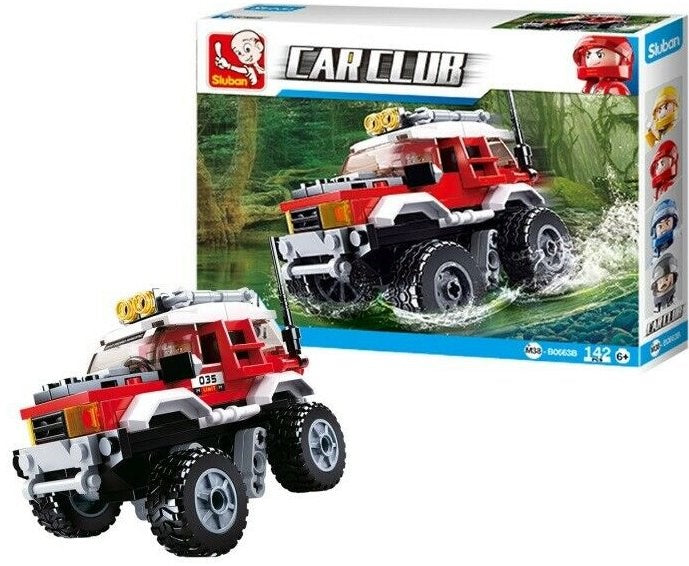 xSluban B0663B Car Club Off Road Red - 142 Pc (7546223296749)