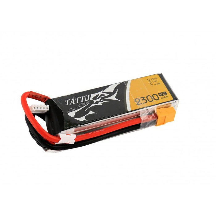 Tattu TA2300-4S45-XT60 2300mAh 4S 45C 106x33x29mm 230g With XT60 Plug (8137540698349)