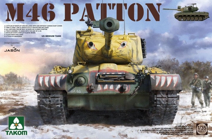 Takom 2117 1/35 US MEDIUM TANK M-46 PATTON - Hobby City NZ (8339685638381)